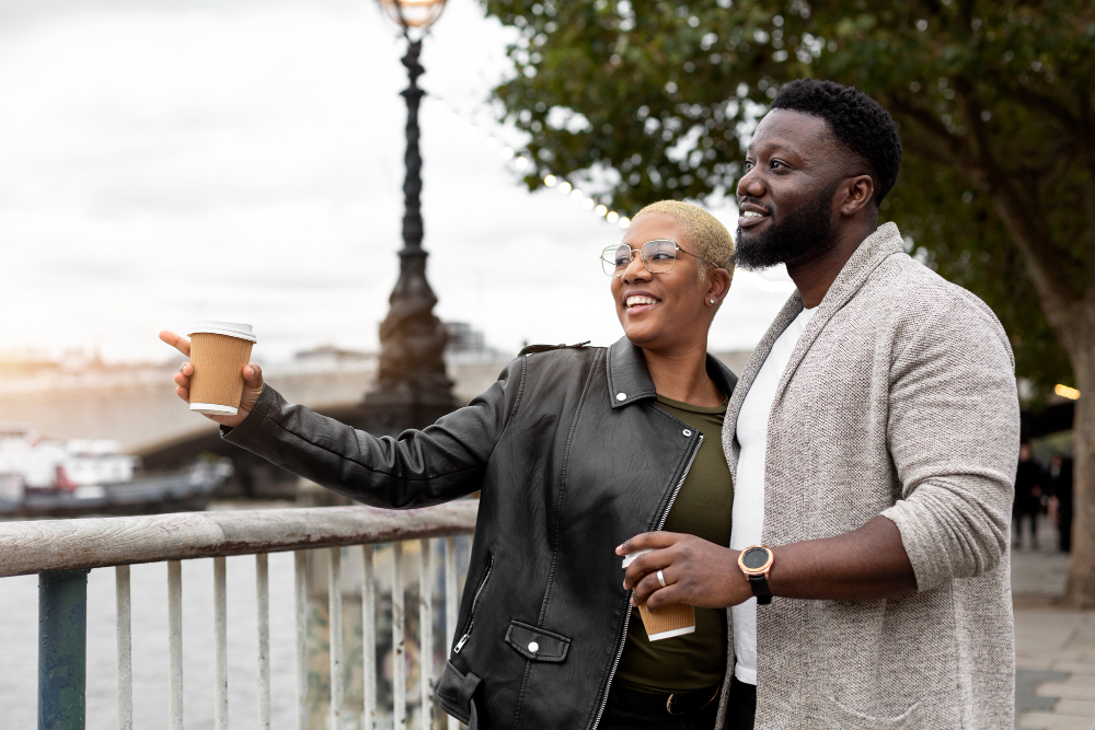 a senior black couple 