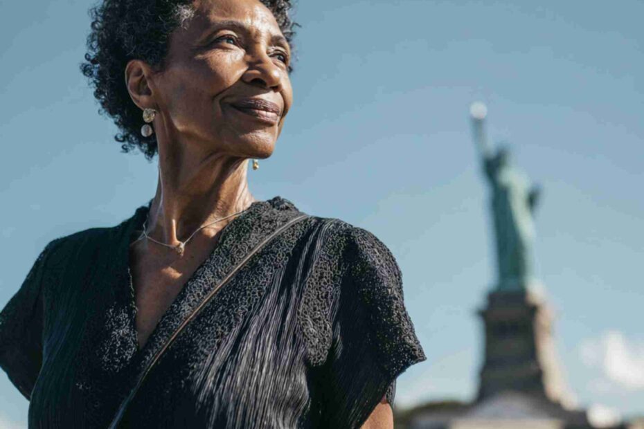 a black mature woman in her late 50s